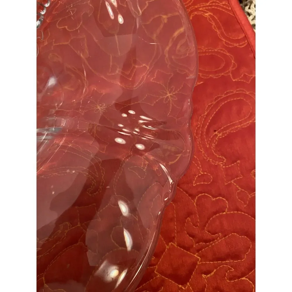 Vintage Heisey Empress‎ Queen Anne Clear 3-Footed Dolphin 11